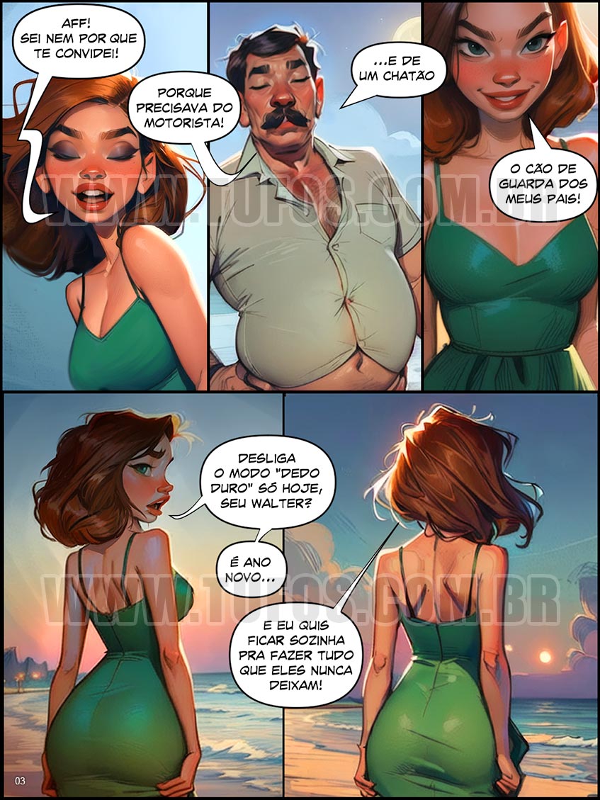 Página 3 do quadrinho adulto: FELIZ ANO NOVA – Leia completo em XCOMICS
