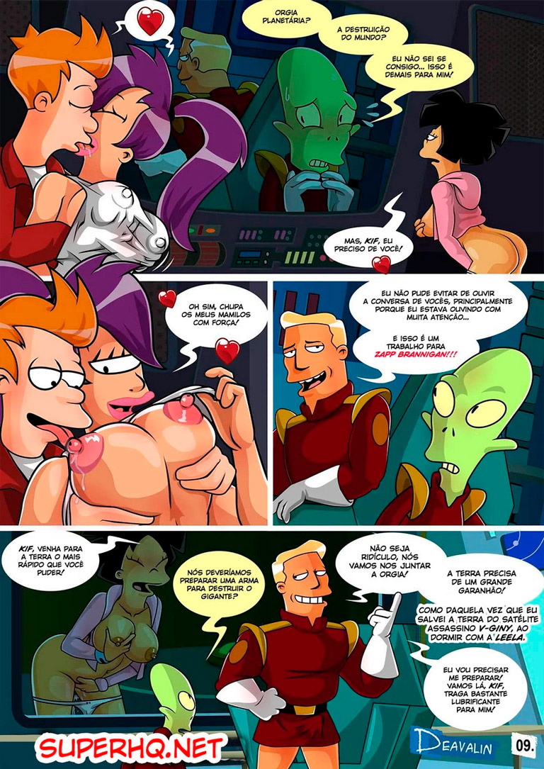 Página 2 do quadrinho adulto: FUTURAMA, ORGY TO SAVE THE EARTH – Leia completo em XCOMICS