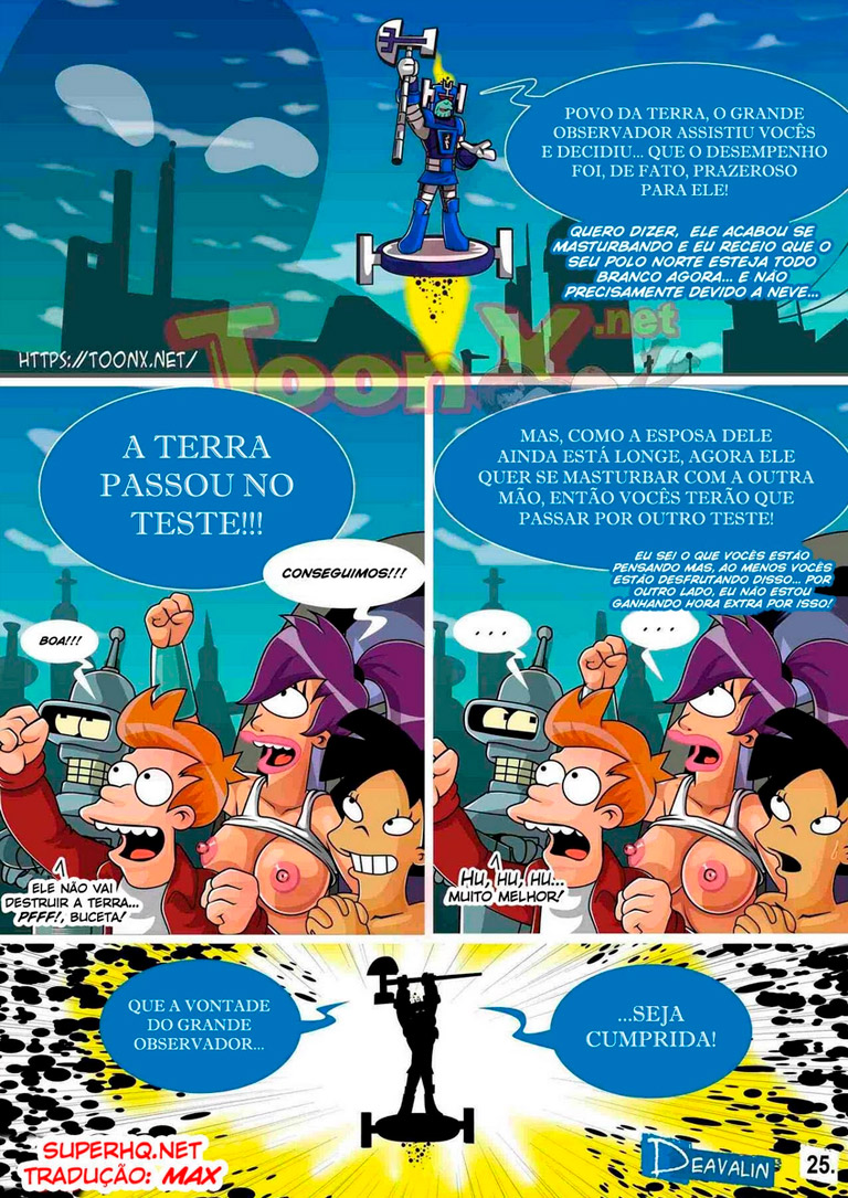 Página 19 do quadrinho adulto: FUTURAMA, ORGY TO SAVE THE EARTH – Leia completo em XCOMICS