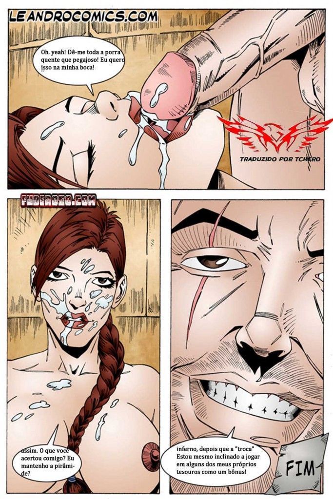 Página 9 do quadrinho adulto: LARA CROFT E OS NATIVOS - PARTE 2 – Leia completo em XCOMICS