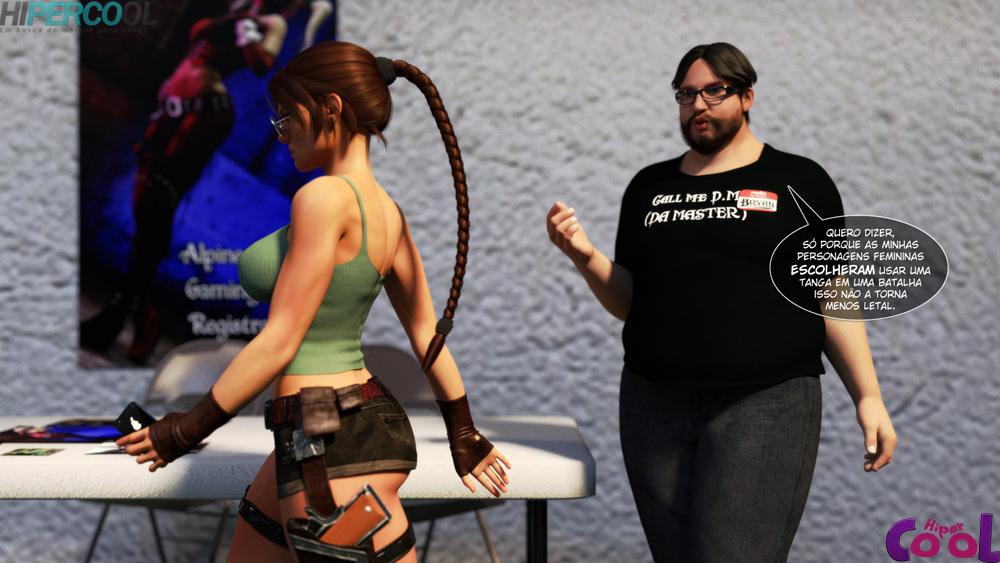 Página 34 do quadrinho adulto: LARA CROFT INCONVENCIONAL – Leia completo em XCOMICS