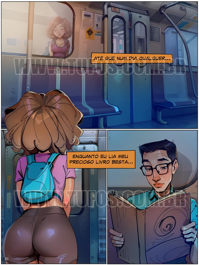 Página 3 do quadrinho adulto: LUZ NO FIM DO TREM – Leia completo em XCOMICS