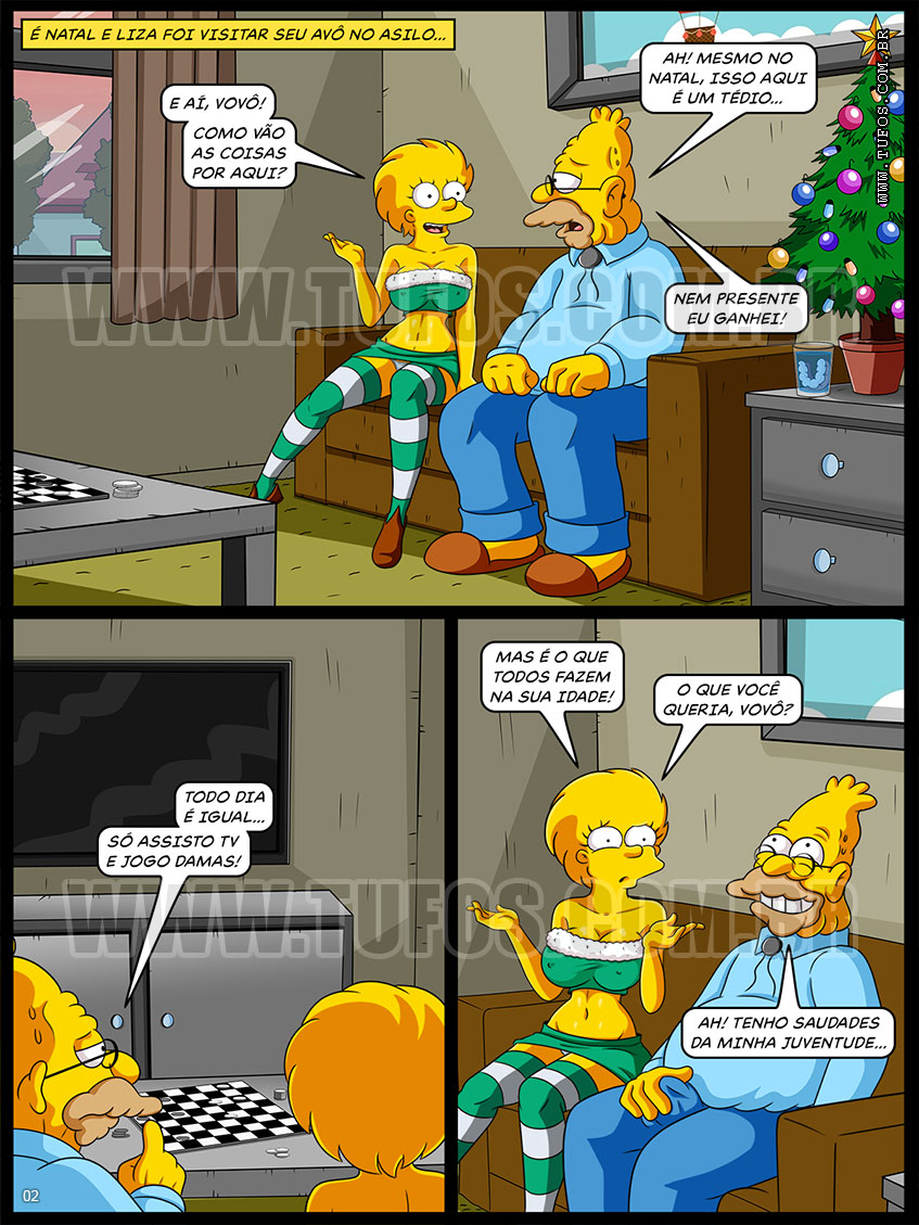 Página 2 do quadrinho adulto: NATAL NO ASILO – Leia completo em XCOMICS