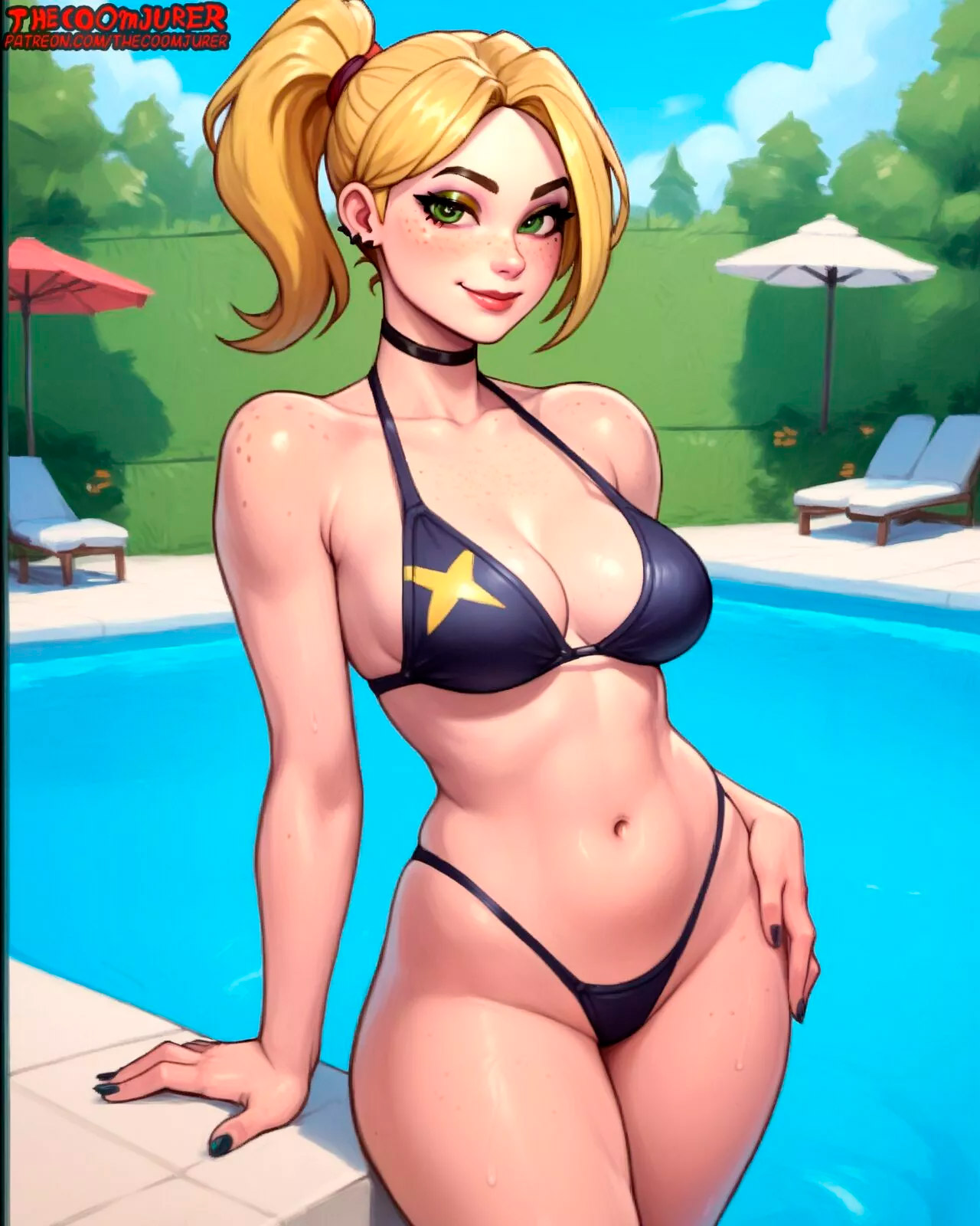 Página 23 do quadrinho adulto: RELAXANDO NA PISCINA COM HELLSIE – Leia completo em XCOMICS