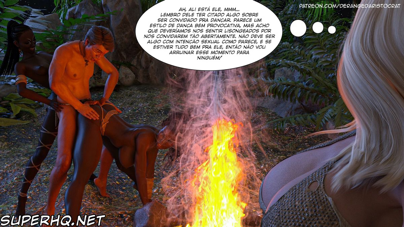 Página 2 do quadrinho adulto: TRIBO DE NEGROS DOTADOS – Leia completo em XCOMICS