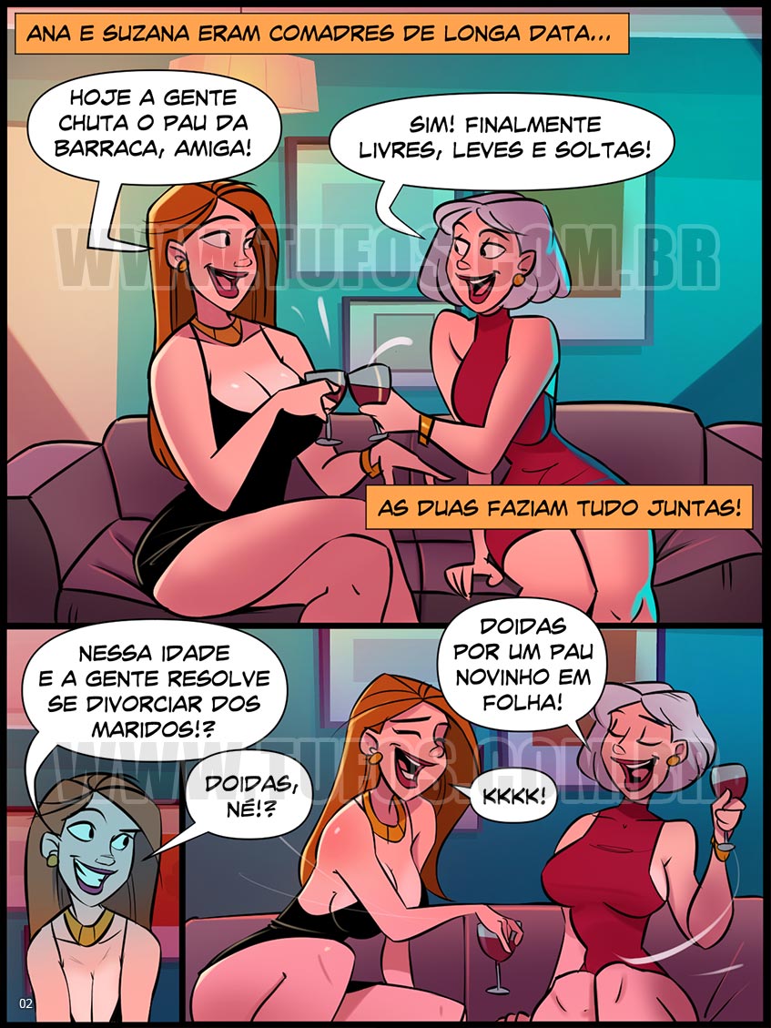 Página 2 do quadrinho adulto: TROCANDO AS MAMAS – Leia completo em XCOMICS