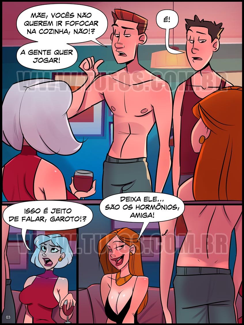 Página 3 do quadrinho adulto: TROCANDO AS MAMAS – Leia completo em XCOMICS