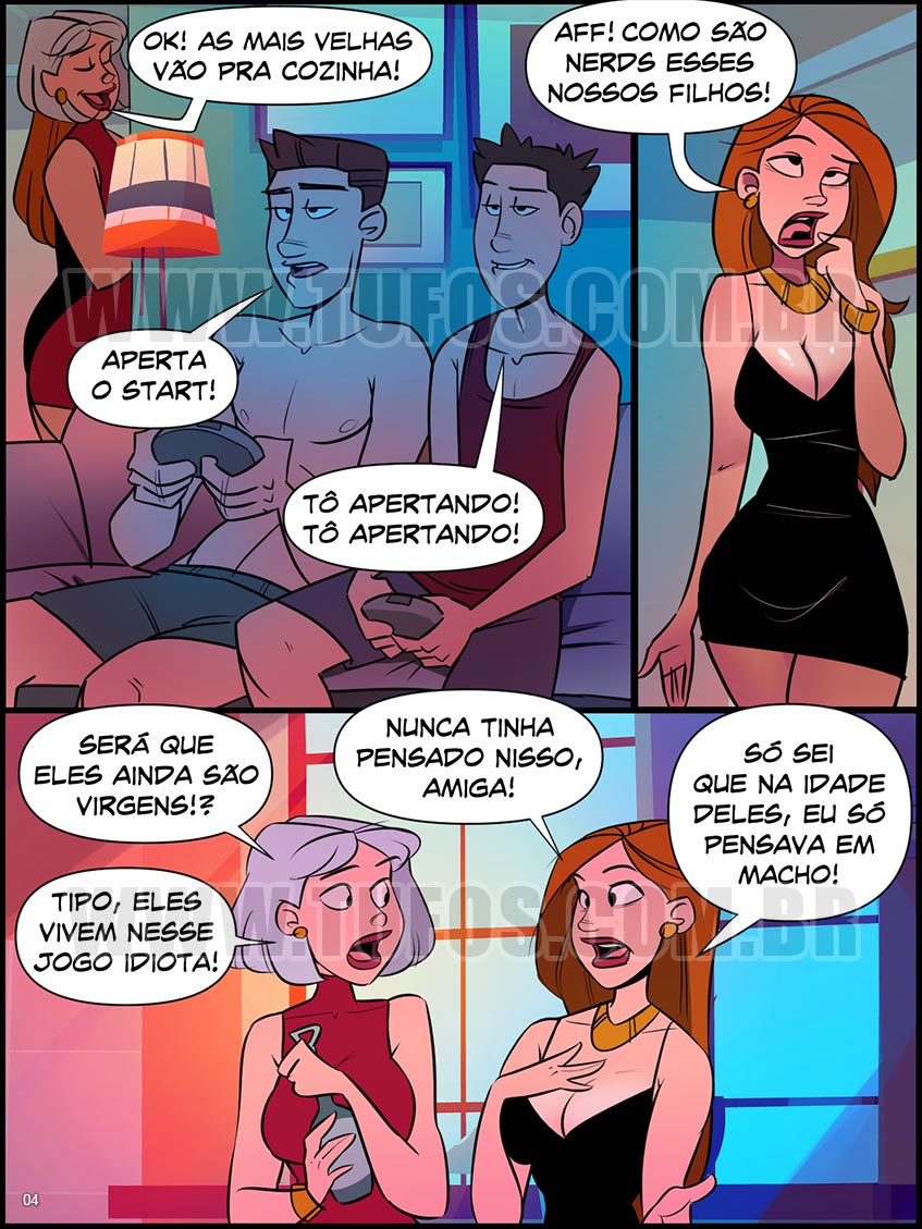Página 4 do quadrinho adulto: TROCANDO AS MAMAS – Leia completo em XCOMICS