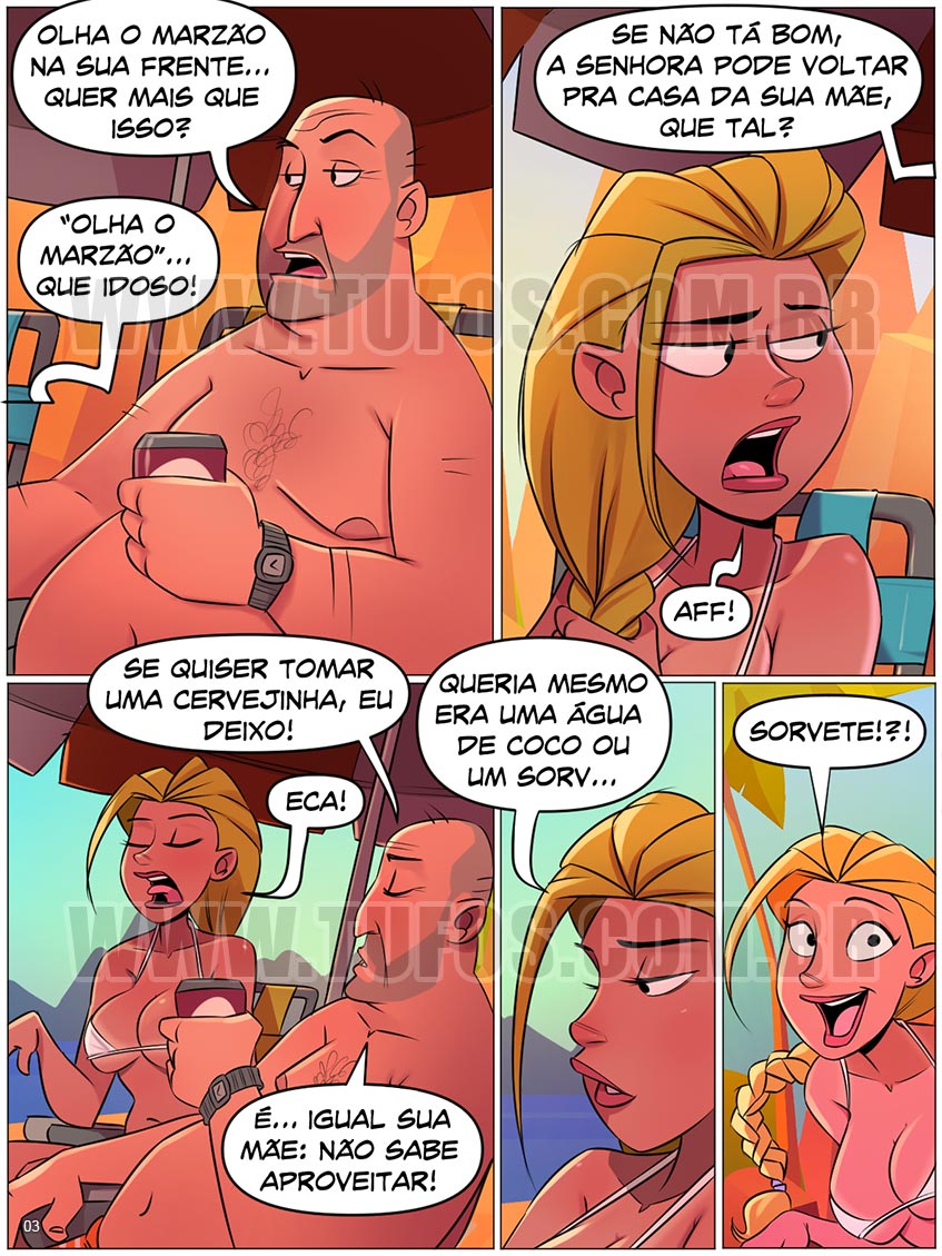 Página 3 do quadrinho adulto: TUDO POR UMA CHUPADA – Leia completo em XCOMICS